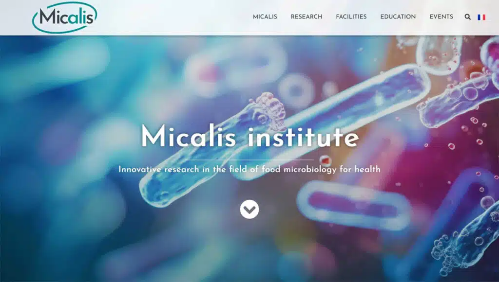 MICALIS Institute, le sens de la communication scientifique au travers d'un site web exemplaire