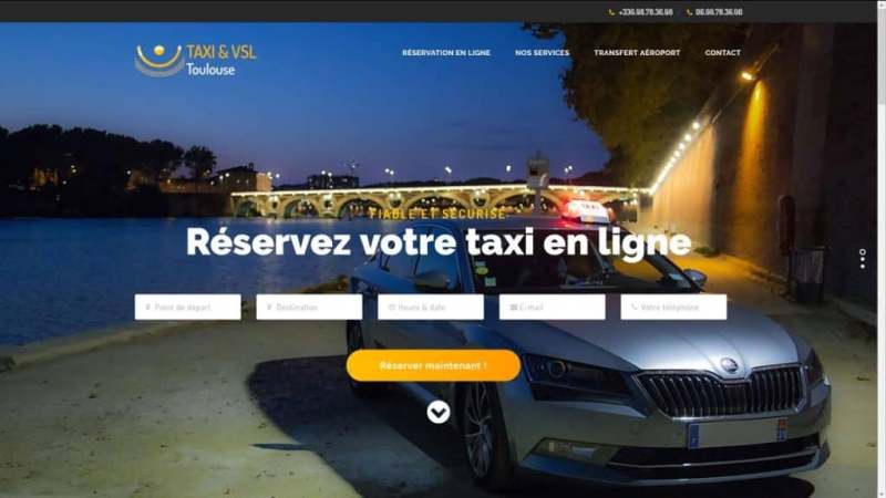 Capture d'image du site "Taxi VSL"