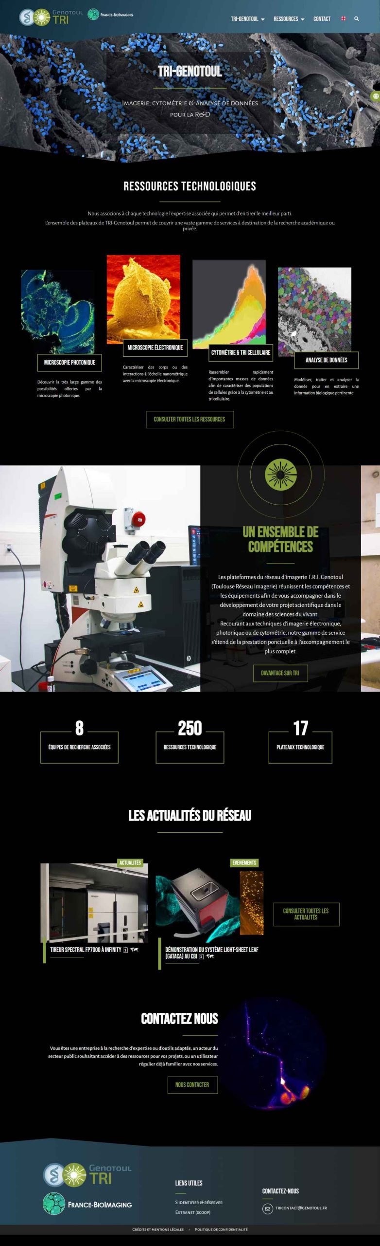 Site TRI-Genotoul, page d'accueil