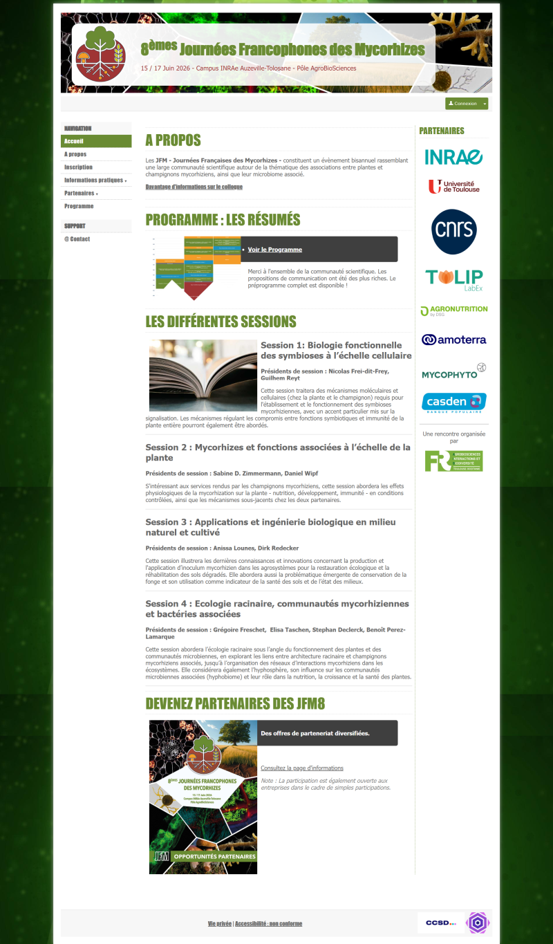 Site internet JFM8 : le site internet